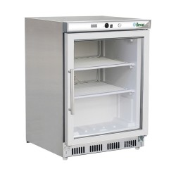 ARMOIRE DE CONGELATION INOX VITREE, 130 L