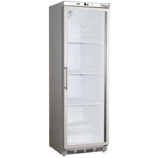 ARMOIRE FRIGORIFIQUE INOX VITREE, 340 L