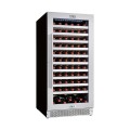 CAVE A VIN VITREE, 1 TEMPERATURE, CLAYETTES EN BOIS, 270 L