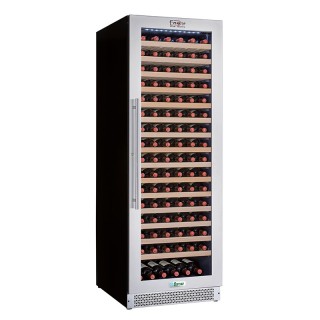 CAVE A VIN VITREE, 1 TEMPERATURE, CLAYETTES EN BOIS, 388 L