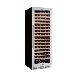 CAVE A VIN VITREE, 1 TEMPERATURE, CLAYETTES EN BOIS, 388 L