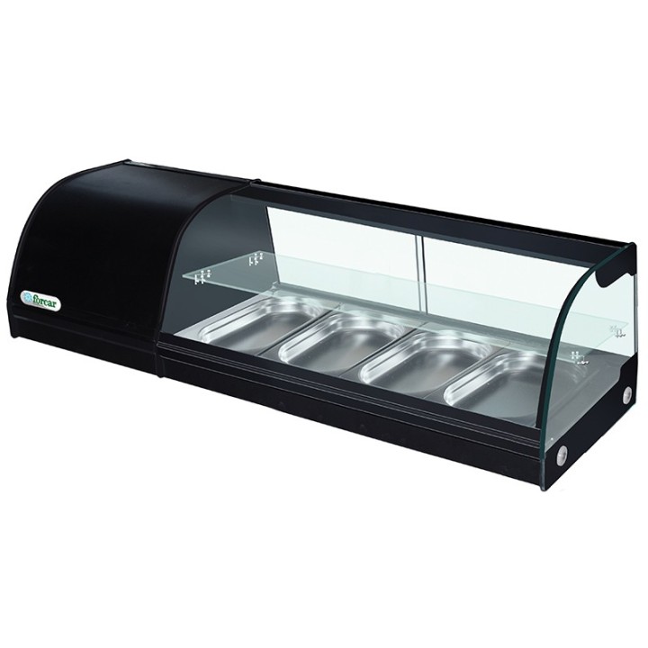 TAPAS VITRINE 4 x GN 1/3, L 1200 MM