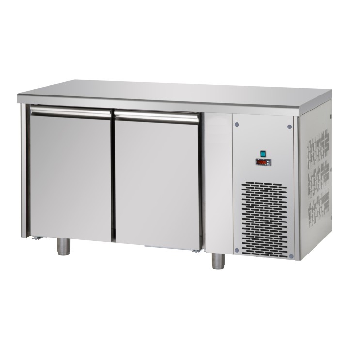 FRIGO TABLE NEGATIF - 2 PORTES - PROFONDEUR 700 MM