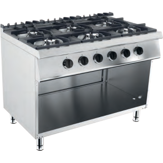 GAS FORNUIS OP KAST - 6 X 6,5 KW