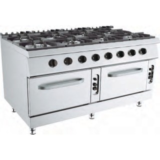 GAS FORNUIS OP GN 2/1 GASOVEN - 8 X 6,5 KW