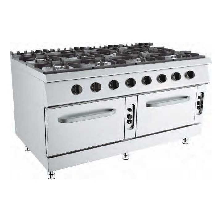GAS FORNUIS OP GN 2/1 GASOVEN - 8 X 6,5 KW