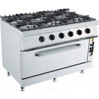 GAS FORNUIS OP MAXI GAS OVEN - 6 X 6,5 KW