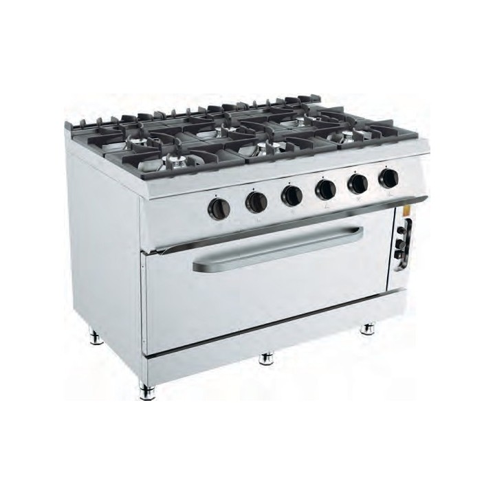 GAS FORNUIS OP MAXI GAS OVEN - 6 X 6,5 KW