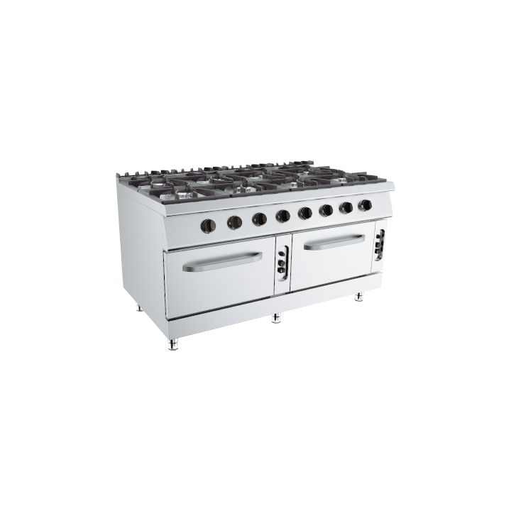 GAS FORNUIS OP GN 2/1 GASOVEN - 8 X 6,5 KW