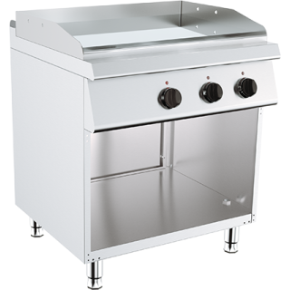 PLAQUE DE CUISSON DOUBLE ELECTRIQUE SUR ARMOIRE - LISSE CHROMEE