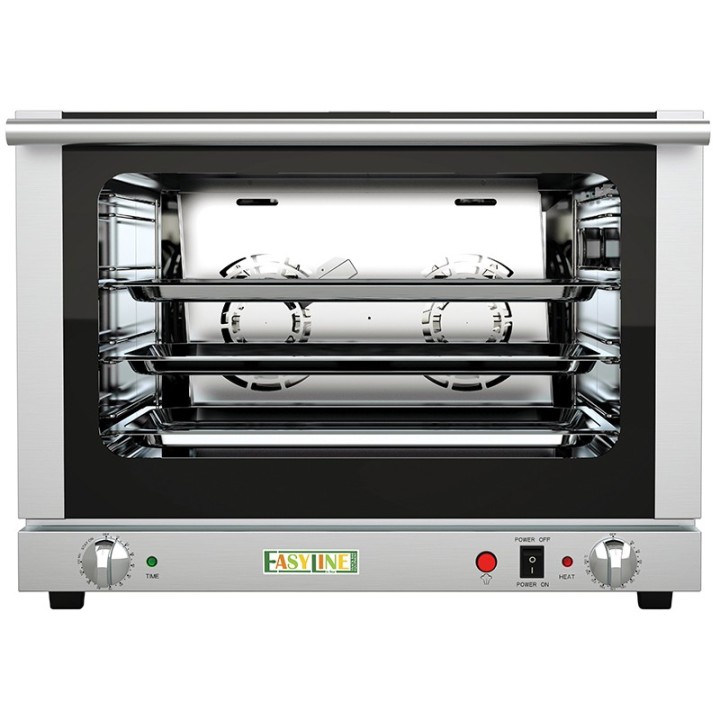 ELECTRISCHE CONVECTIEOVEN 4 X GN 1/1 MET BEVOCHTIGER, MONOFASE