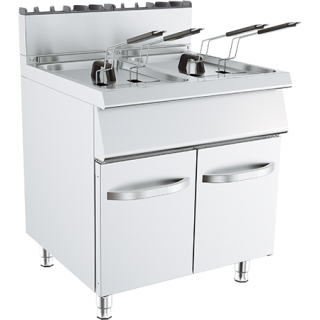 FRITEUSE GAZ SUR ARMOIRE - 2 X 15 L