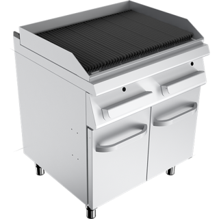 DUBBELE GAS WATERGRILL OP KAST