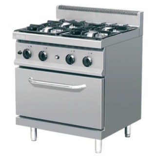 GAS FORNUIS OP GAS OVEN - 2 X 4,5 + 2 X 5,5 KW
