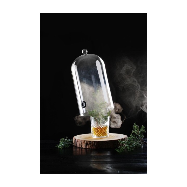 Cloche en verre avec aération
