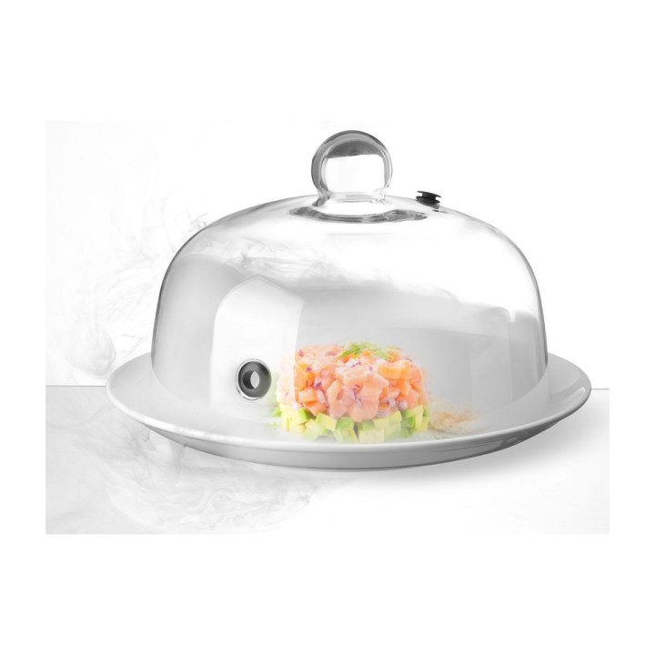Cloche en verre avec aération