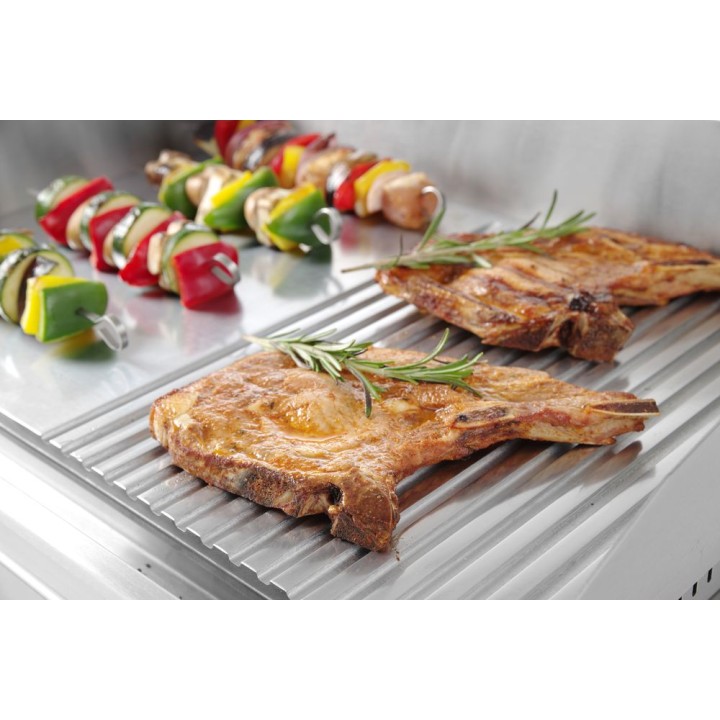Grill - moitié rainurée