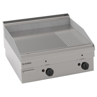 TOP FRY-TOP DOUBLE GAZ, 2/3 LISSE - 1/3 RAINURE EGFT865LR TECNOINOX