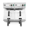 Friteuse Profi Line avec robinet de vidange - 2 x 8 l