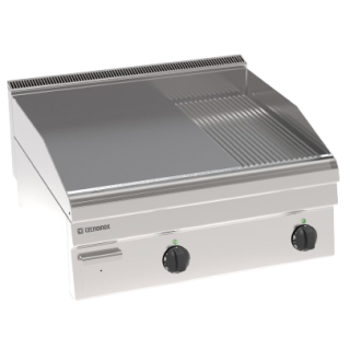 DUBBELE ELECTRISCHE TOP FRY-TOP, 2/3 VLAK - 1/3 GERIBD EEFT865LR TECNOINOX