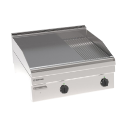 DUBBELE ELECTRISCHE TOP FRY-TOP, 2/3 VLAK - 1/3 GERIBD EEFT865LR TECNOINOX