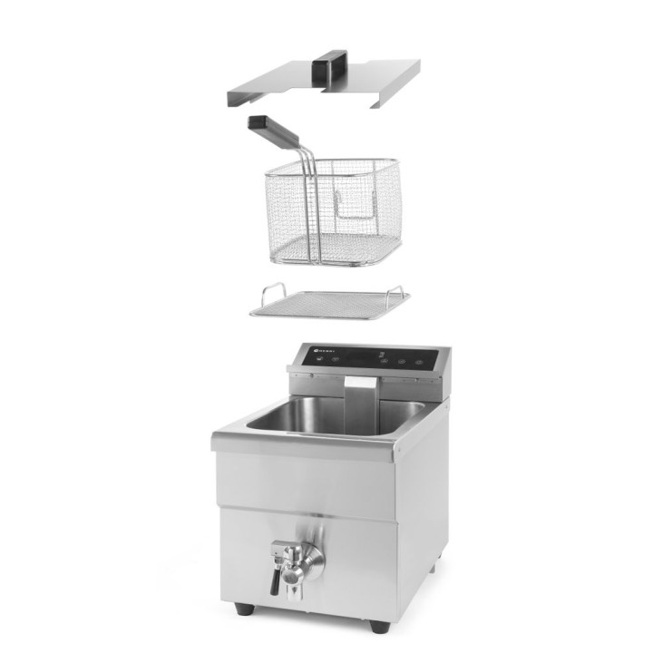 Friteuse à induction avec robinet de vidange - 8 l