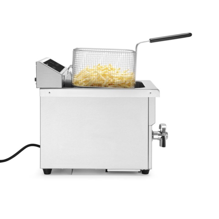Friteuse à induction avec robinet de vidange - 8 l