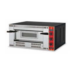 FOUR A PIZZA PROFESSIONNEL AU GAZ, 1 X 4 PIZZA Ø 350 MM, COMMANDES MECANIQUES VGA4-35 GGF