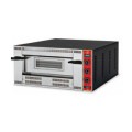 FOUR A PIZZA PROFESSIONNEL AU GAZ, 1 X 6 PIZZA Ø 300 MM, COMMANDES MECANIQUES VGA6-30 GGF