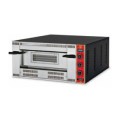 PROFESSIONELE PIZZA OVEN OP GAS, 1 X 6 PIZZA Ø 350 MM, MECHANISCHE BEDIENING VGA6-35 GGF
