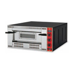 FOUR A PIZZA PROFESSIONNEL AU GAZ, 1 X 6 PIZZA Ø 350 MM, COMMANDES MECANIQUES VGA6-35 GGF