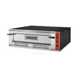 FOUR A PIZZA PROFESSIONNEL AU GAZ, 1 X 9 PIZZA Ø 350 MM, COMMANDES MECANIQUES VGA9-35 GGF