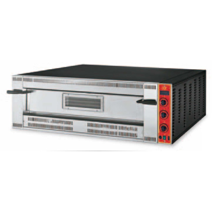 PROFESSIONELE PIZZA OVEN OP GAS, 1 X 9 PIZZA Ø 350 MM, MECHANISCHE BEDIENING VGA9-35 GGF