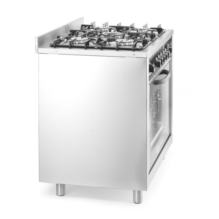 Cuisinière à gaz - 5 feux avec four électrique