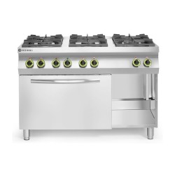 Cuisinière Kitchen Line - 6 feux avec four à convection électrique GN 1/1