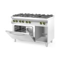 Cuisinière Kitchen Line - 6 feux avec four à convection électrique GN 1/1