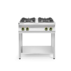Cuisinière à gaz - 4 feux, support ouvert