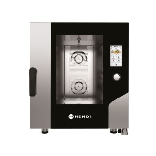 Four à vapeur à convection – Toucher 7 x GN 1/1, électrique, avec vapeur directe et écran tactile contrôlé