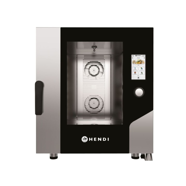 Four à vapeur à convection – Toucher 7 x GN 1/1, électrique, avec vapeur directe et écran tactile contrôlé