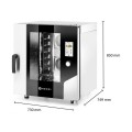 Four à vapeur à convection – Toucher 7 x GN 1/1, électrique, avec vapeur directe et écran tactile contrôlé