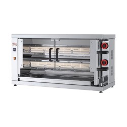 ROTISSOIRE A POULETS GAZ, 2 BROCHES, MAX 8 POULETS ROTG08EKO FECA