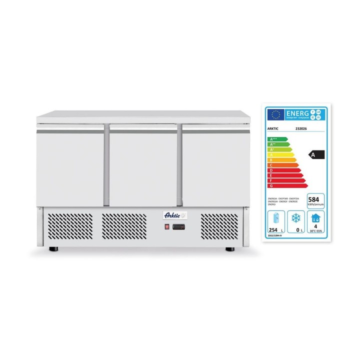 Réfrigerateur comptoir avec trois portes Kitchen Line 380 L