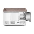 Saladette pizza 3 portes avec vitrine réfrigérée 380+40L