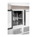 Saladette pizza 3 portes avec vitrine réfrigérée 380+40L