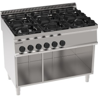 6 BRANDERS GAS OP OPEN KAST EG6SA70 TECNOINOX