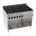 6 BRANDERS GAS OP OPEN KAST EG6SA70 TECNOINOX