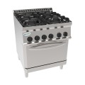 4 FEUX GAZ SUR FOUR ELECTRIQUE VENTILE GN 1/1 EG4SFE70 TECNOINOX