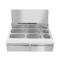 Saladette 2 portes 300L
