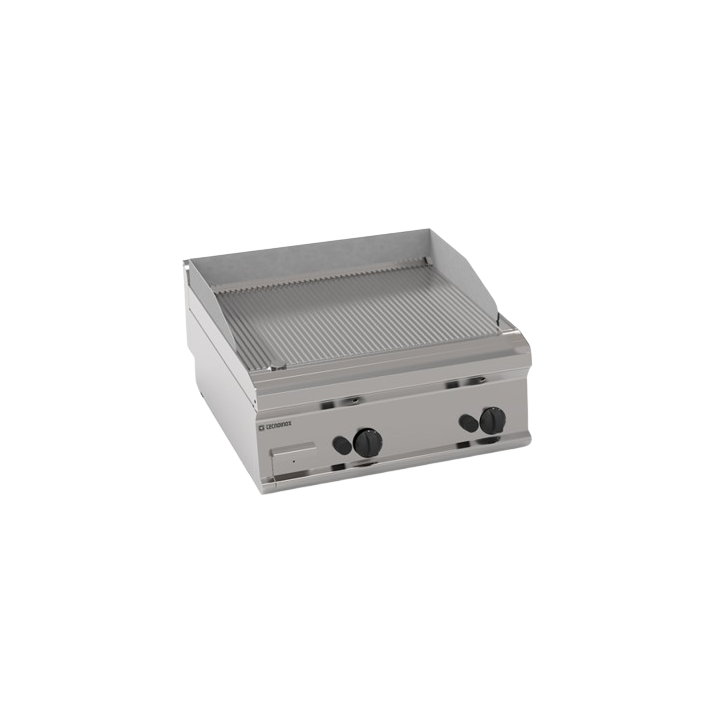 TOP FRY-TOP DOUBLE GAZ, RAINURE EGFT870R TECNOINOX