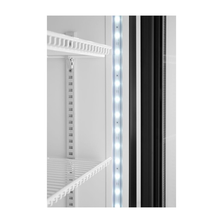 Armoire réfrigérée avec caisson lumineux, porte simple